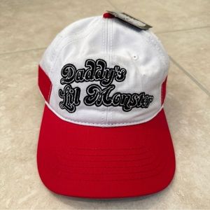 Daddy's Lil Monster Harley Quinn Suicide Squad White Hat Cap Adjustable New Tags